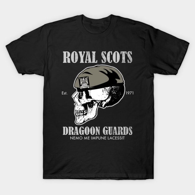 Royal Scots Dragoon Guards (distressed) T-Shirt by TCP